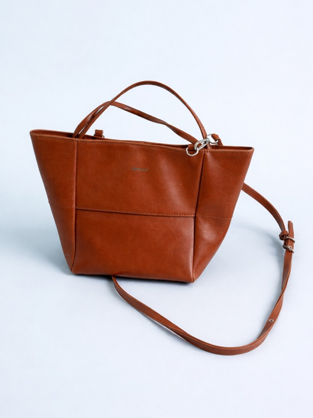 Matt and Nat Leather Tote Crossbody Bag - Brown